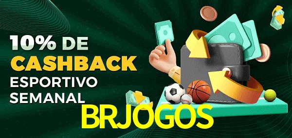 10% de bônus de cashback na BRJOGOS
